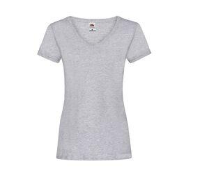 Fruit of the Loom SC601 - Camiseta con cuello en V para mujer