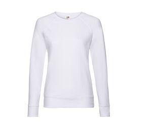 FRUIT OF THE LOOM SC361 - Lady-Fit Lightweight Raglan Sweat Blanca