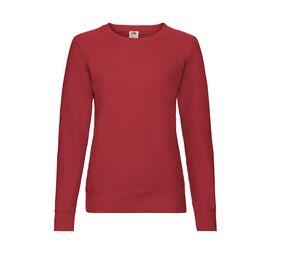 FRUIT OF THE LOOM SC361 - Lady-Fit Lightweight Raglan Sweat Roja