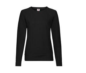 FRUIT OF THE LOOM SC361 - Lady-Fit Lightweight Raglan Sweat Negro