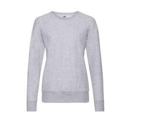 FRUIT OF THE LOOM SC361 - Lady-Fit Lightweight Raglan Sweat Heather Grey