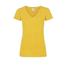 Fruit of the Loom SC601 - Camiseta con cuello en V para mujer