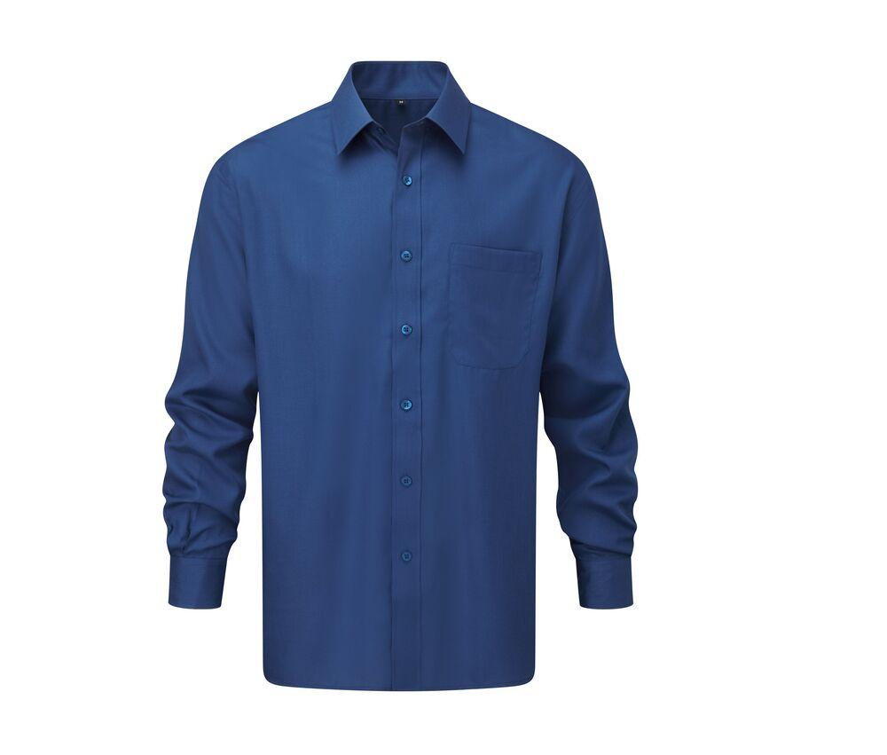 Russell Collection JZ934 - Men's Long Sleeve Polycotton Easy Care Poplin Shirt