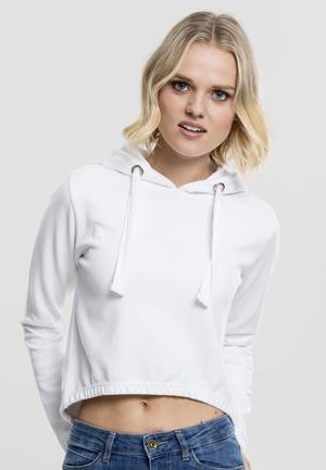 Urban Classics TB1717 - Sudadera corta con capucha Interlock para mujer