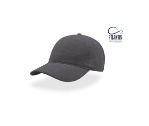 Atlantis AT053 - Gorra con visera media de 6 paneles Dark Grey