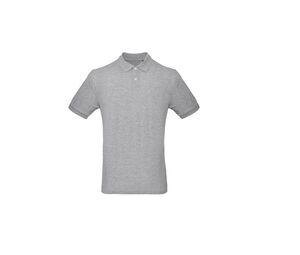 B&C BC400 - Polo de hombre 100% orgánico Heather Grey