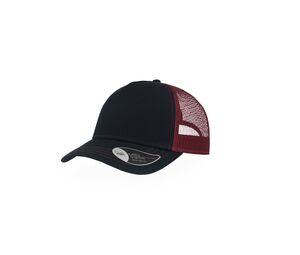 Atlantis AT180 - Gorra de rapero de lona de algodón Navy/Burgundy