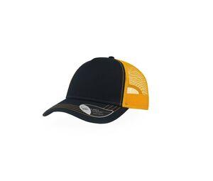 Atlantis AT180 - Gorra de rapero de lona de algodón Navy / Yellow