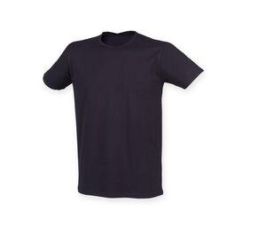 Skinnifit SF121 - Camiseta Hombre Algodón estiramiento Navy