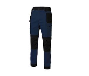 VELILLA V3019S - PANTALON BICOLORE CANVAS STRETCH Navy / Black