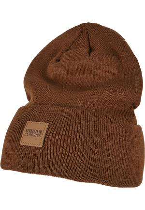 Urban Classics TB626 - Gorro largo con parche de cuero