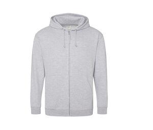 AWDIS JH050 - Sudadera con cremallera Heather Grey