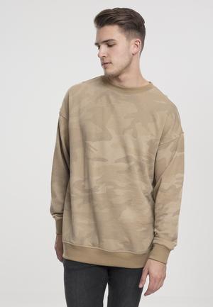 Urban Classics TB1782C - Jersey de cuello redondo de camuflaje