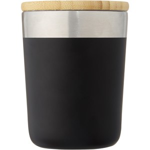 PF Concept 100670 - Vaso de 300 ml de acero inoxidable con aislamiento al vacío de cobre y tapa de bambú "Lagan"