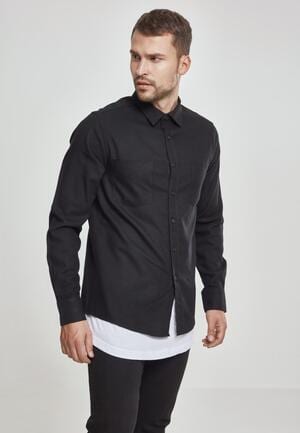 Urban Classics TB297 - Camisa de franela de cuadros