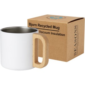 Seasons 100740 - Taza de acero inoxidable reciclado con certificado RCS con aislamiento de cobre de 360 ml "Bjorn"